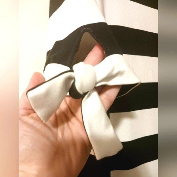 Ralph Lauren Old Money Dress Black White Stripe - Picture 2 of 9